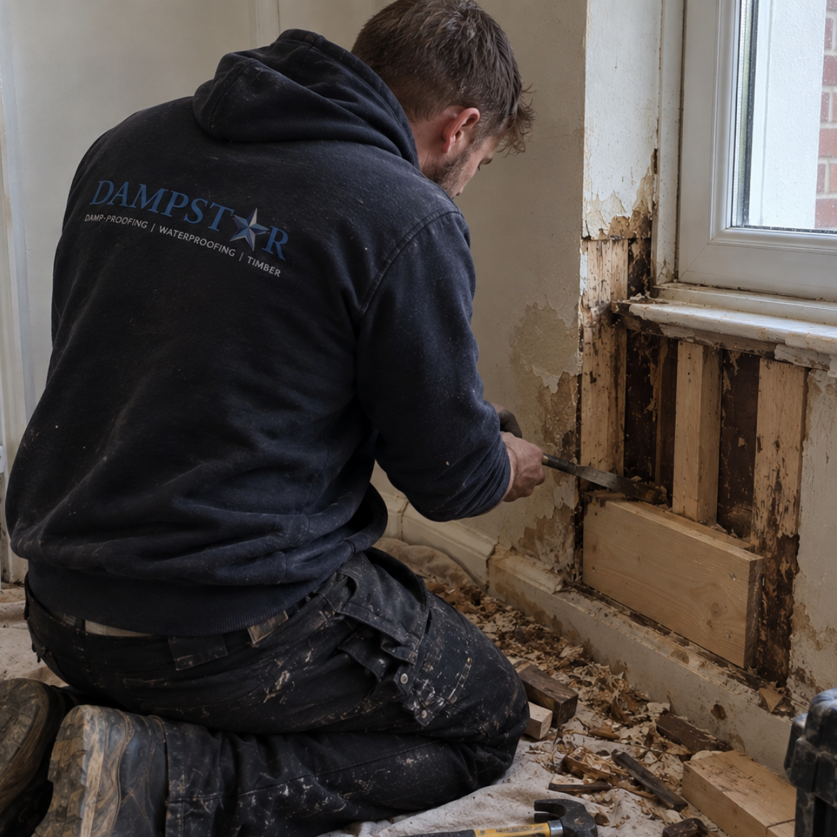 repairing wet and dry rot